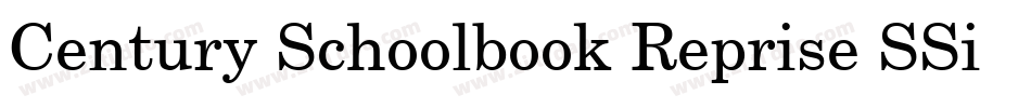 Century Schoolbook Reprise SSi Bold Italic字体转换